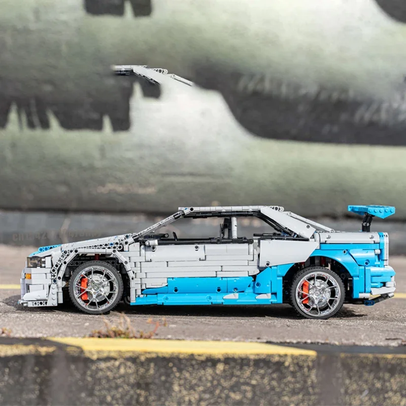 Model Kit R34 - 3383PCS supercar 모델 빌딩 키트 블록