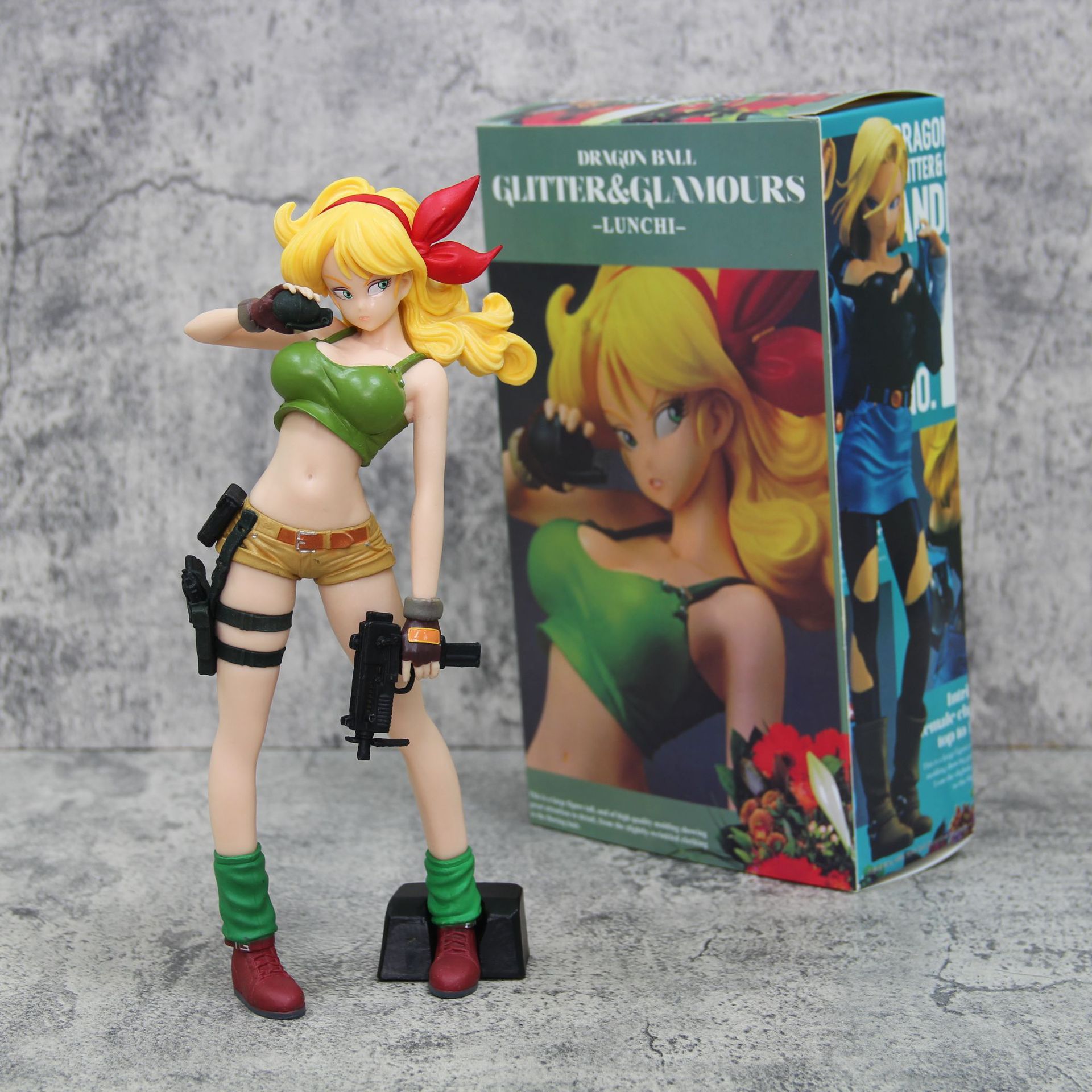 Model Kit Waifu - 24cm/9.4in 드래곤볼 피규어 금발 랜치 피규어