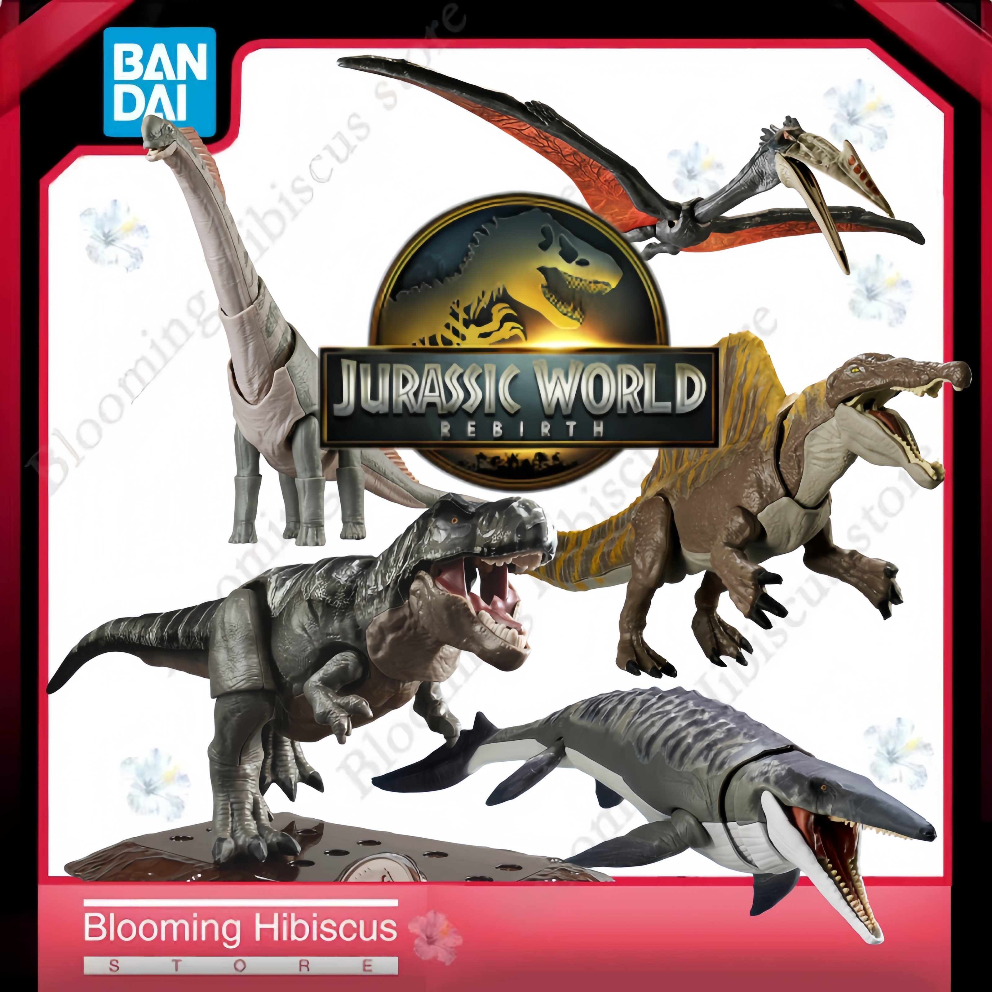 Model Kit Dinosaur Bandai - 쥬라기 월드 리버스 밴다이 플라노사우루스 공룡