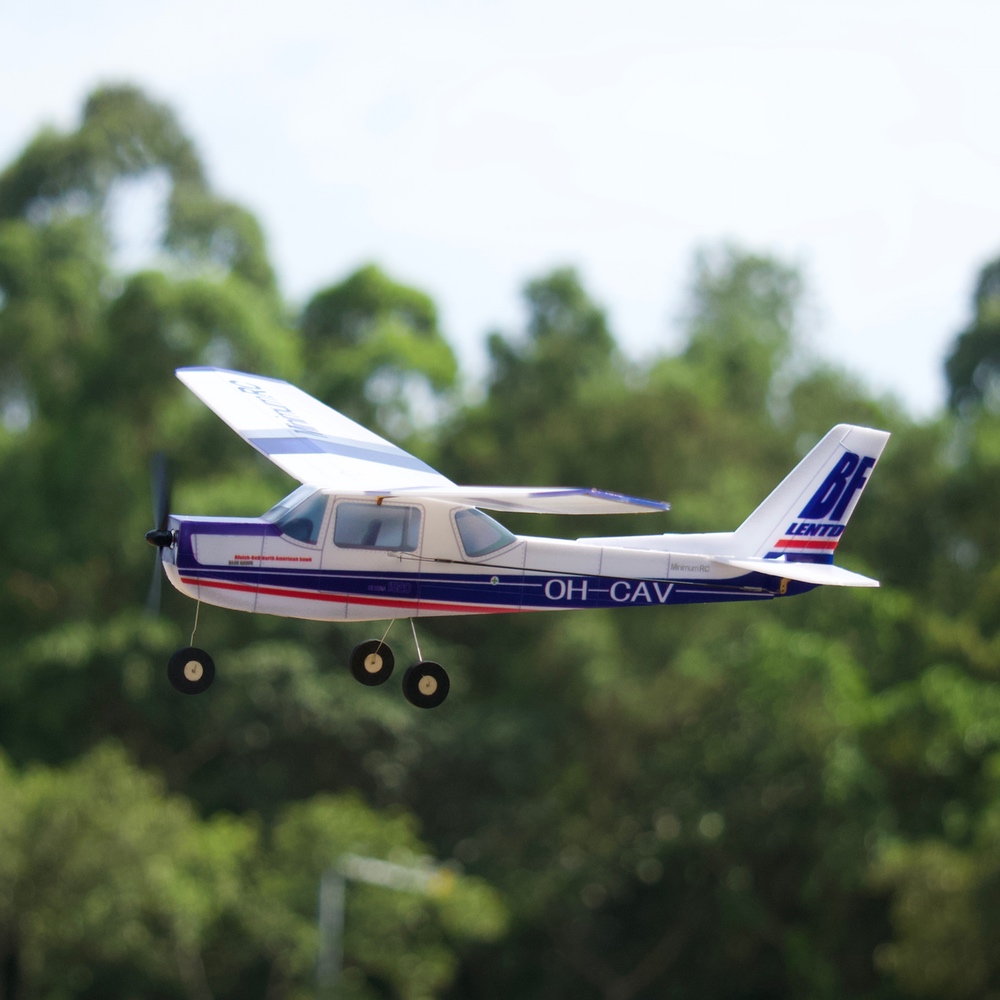 Model Kit Aircraft - MinimumRC 비행기 키트, 블루 Cessna152, 360mm