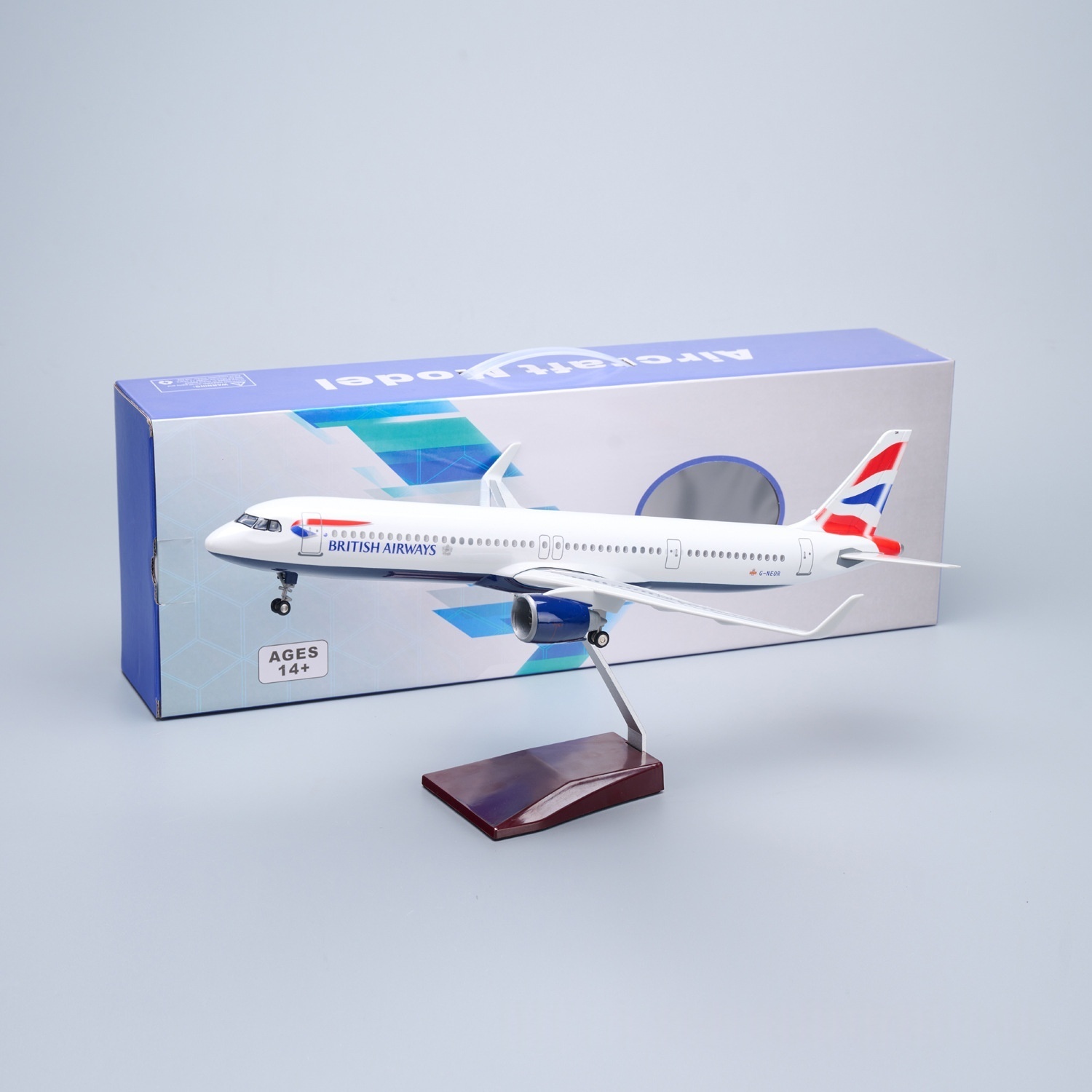 Model Kit Aircraft - 1/100 스케일 비행기 수지 A321 네오