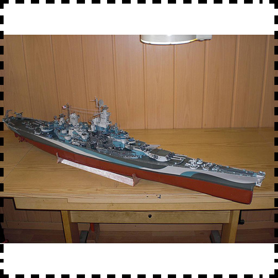 Model Kit Uss Missouri - 체중계 USS 미주리 (BB-63) 해군 전함