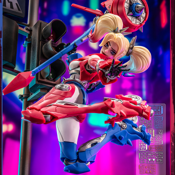 Model Kit Harley Quinn - 정품 블로키즈 DC 히어로즈 비욘드 버전