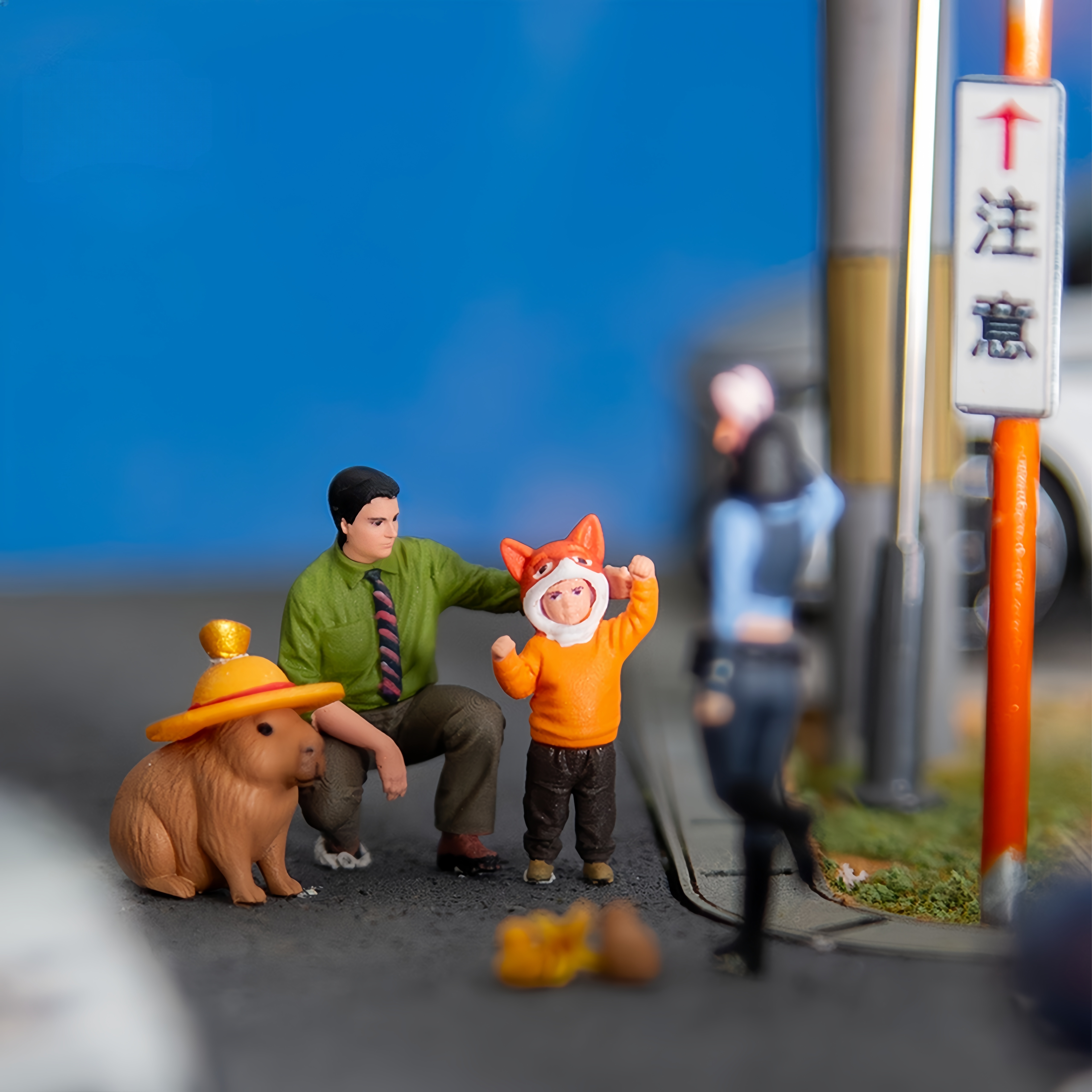 Model Kit Display - 1/64 스케일 미니어처 피규어 장식 미니피규어