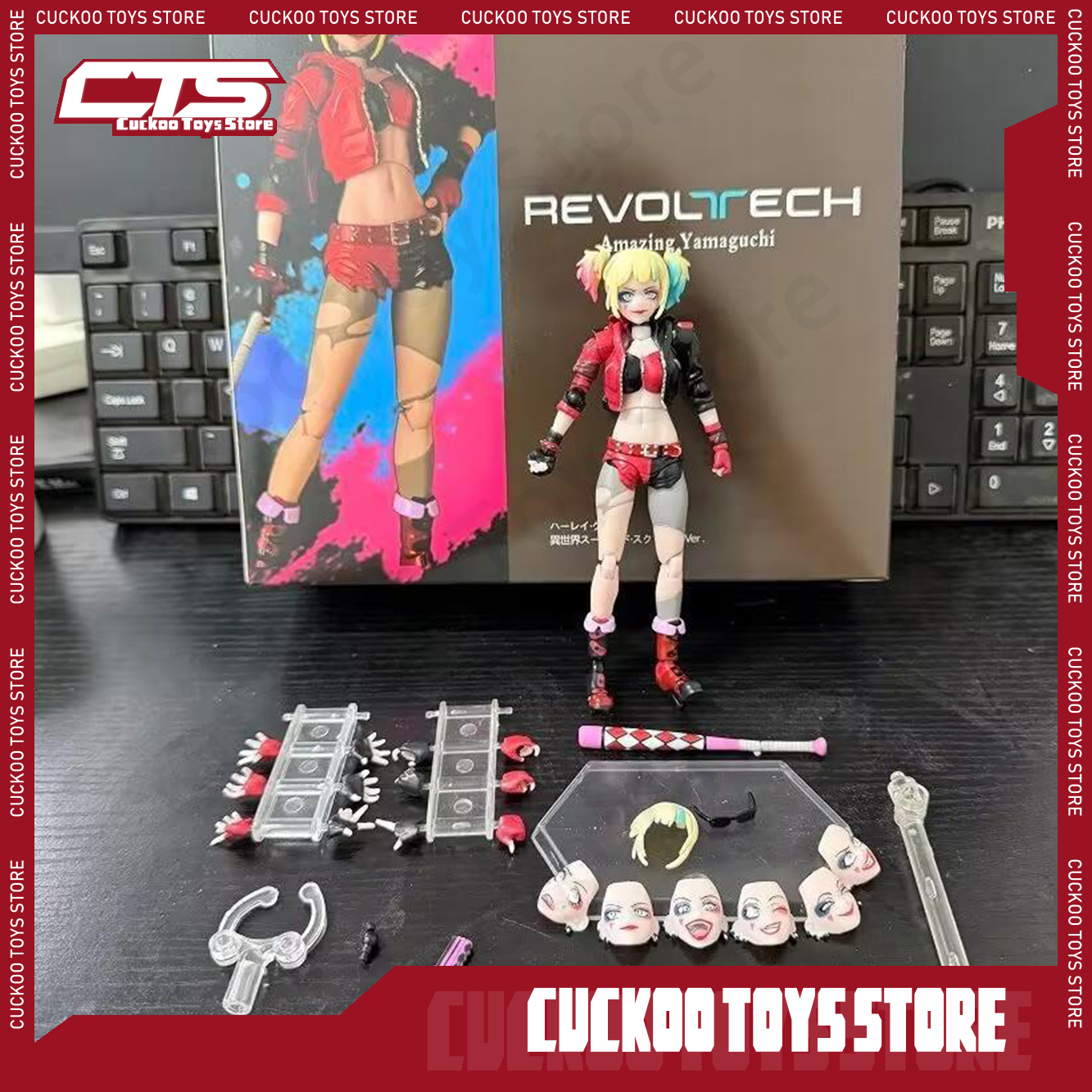 Model Kit Harley Quinn - 재고 있음 레볼텍 할리 퀸 카이요도