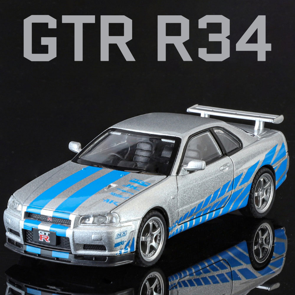 Model Kit R34 - SKYLINE GTR R34 럭셔리카 로고 모델
