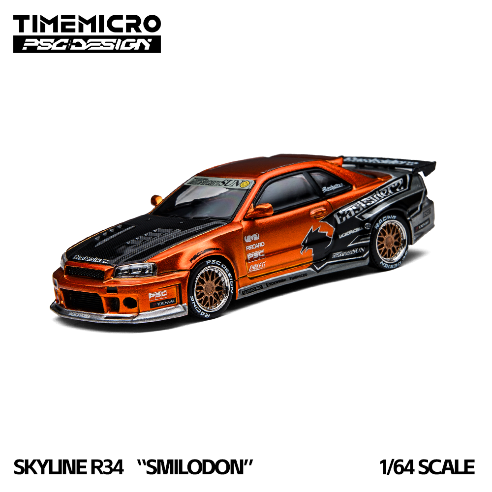 Model Kit R34 - 타임마이크로1:64 리얼리스틱 R34 이스트사이더즈 트리뷰트 다이캐스트