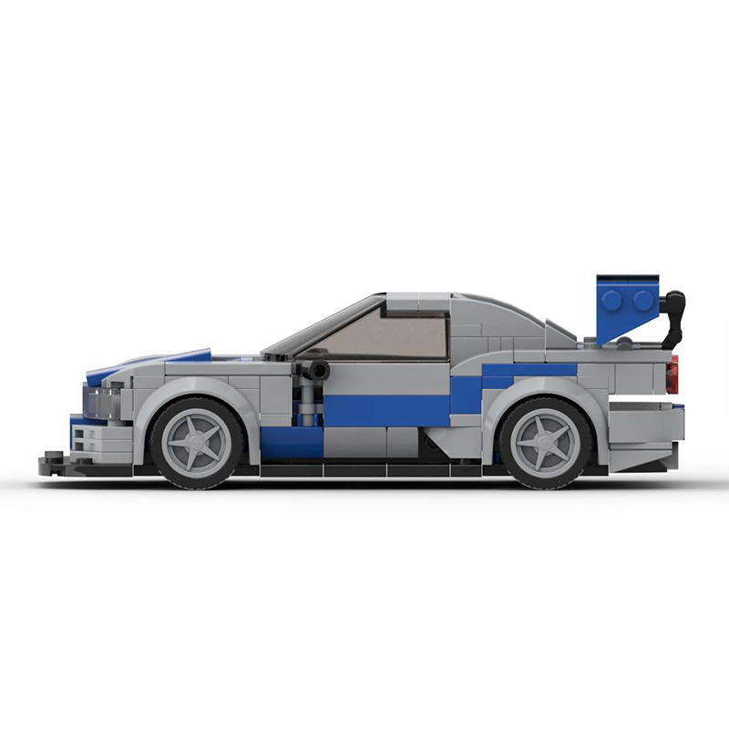 Model Kit R34 - InhawBrick 스피드 레이싱 스포츠 차량 레이서