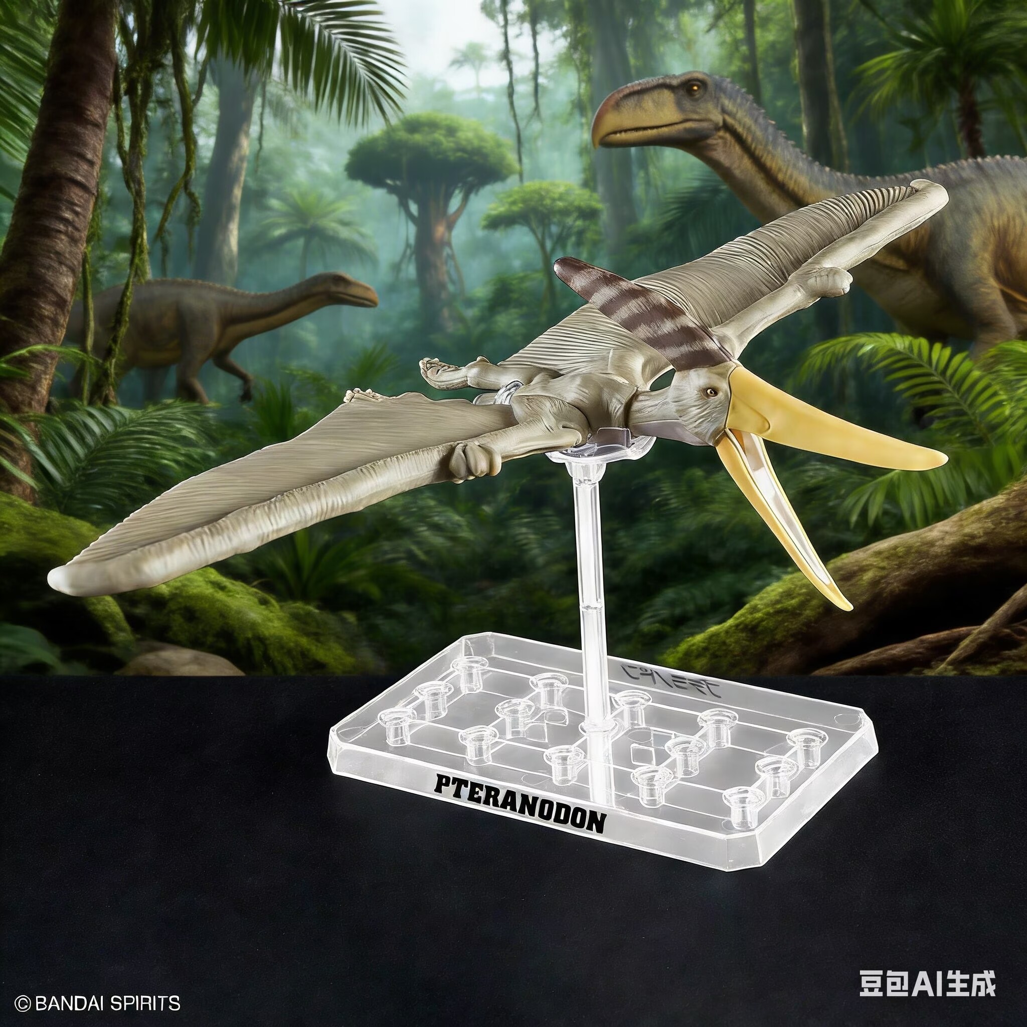 Model Kit Dinosaur Bandai - 반다이 플라노사우루스 테라노돈 공룡 골격 화석