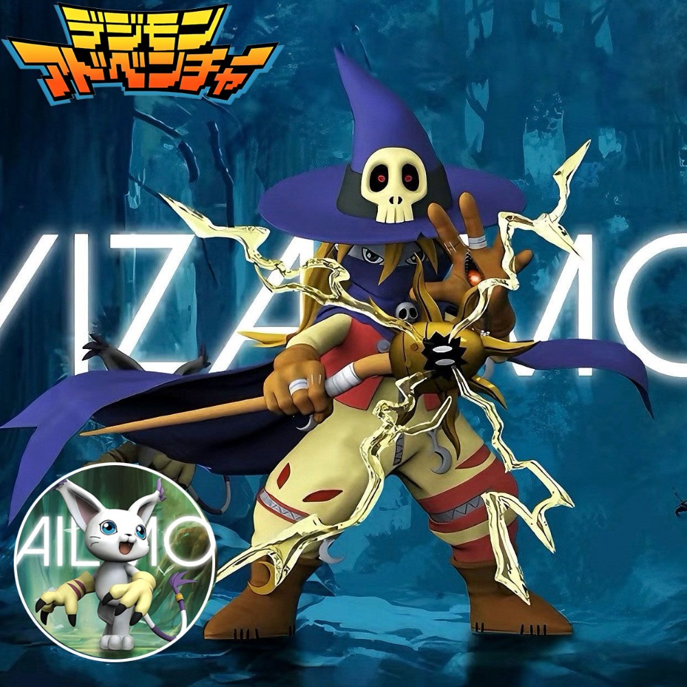 Model Kit Digimon - 3.5-11.5cm 애니메이션 디지몬 모험 피규어 Wizarmon