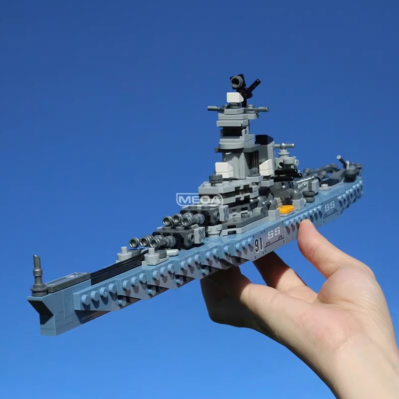 Model Kit Uss Missouri - 630개 조각 USS 미주리 BB-63 조립