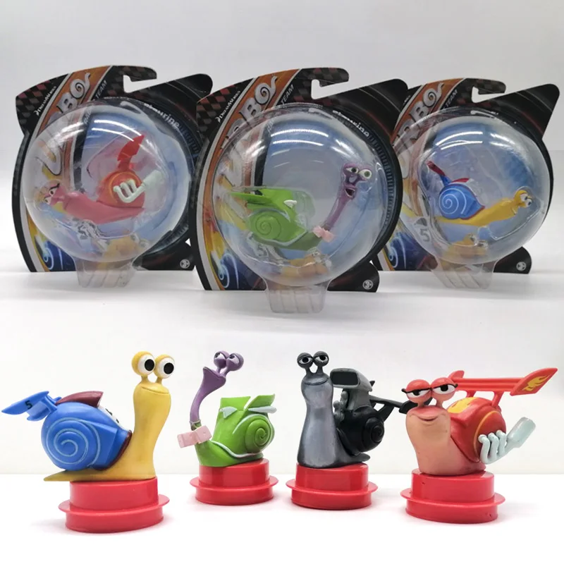 Model Kit Dinosaur Bandai - 터보 레이싱 달팽이 인형 만화 모델