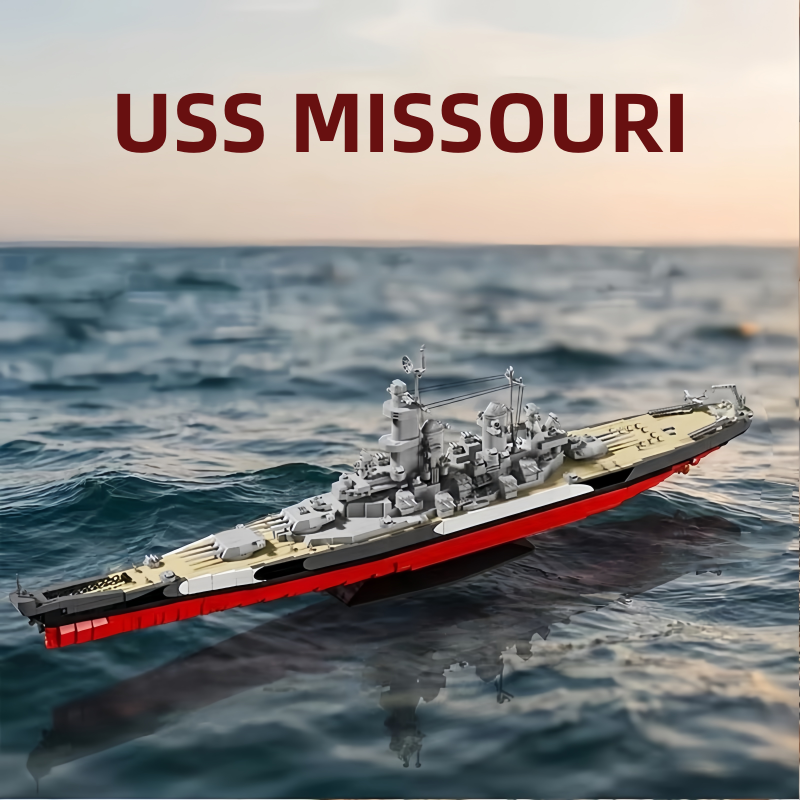 Model Kit Uss Missouri - 2568pcs USS 미주리 전함 모델 빌딩