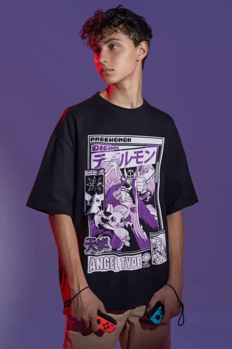 Angemon Shirt Digimon Anime Pa - Model Kit Digimon 리뷰 및 가격