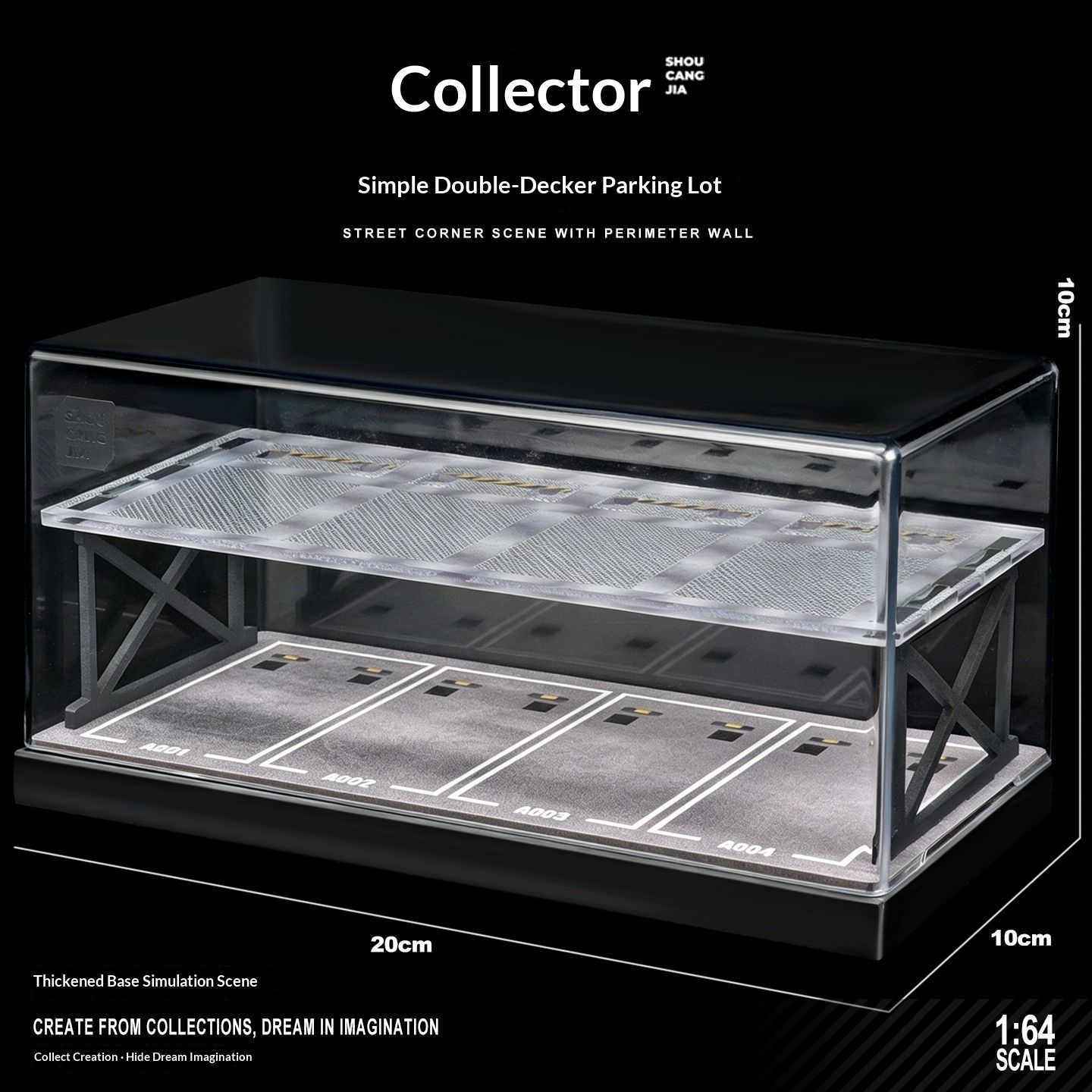 컬렉터 1:64 스케일 2층 주차장 디오라마 – 먼지  - Model Kit Display 리뷰 및 가격