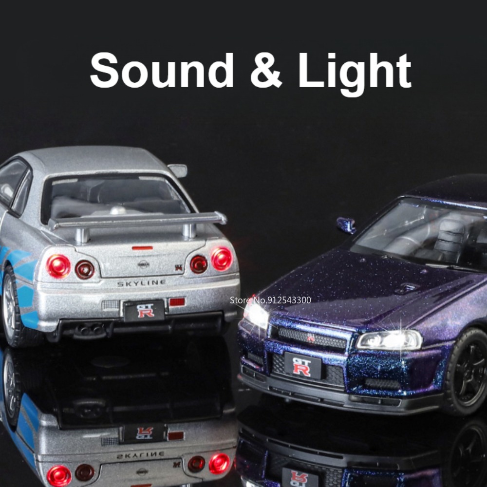 SKYLINE GTR R34 럭셔리카 로고 모델 장난감 - Model Kit R34 리뷰 및 가격