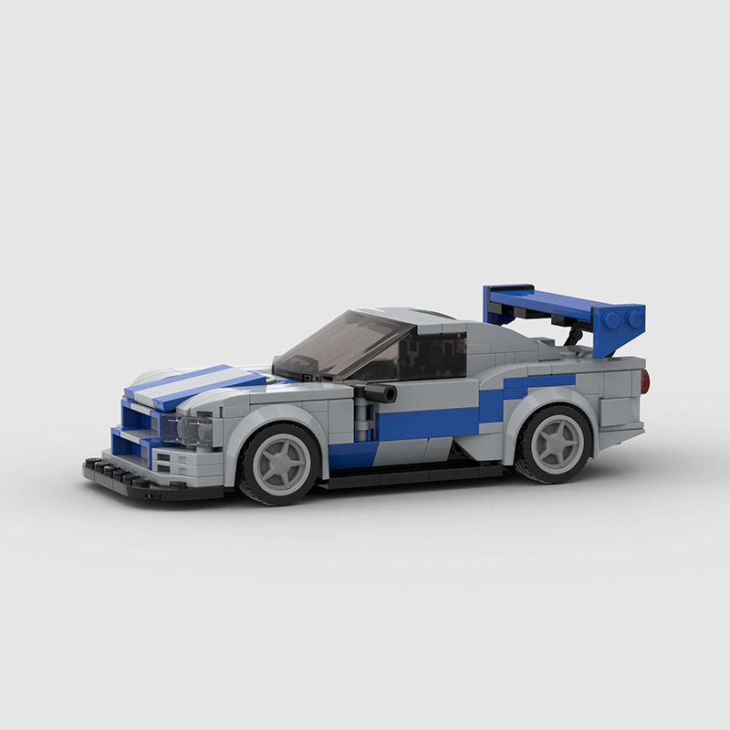 InhawBrick 스피드 레이싱 스포츠 차량 레이서  - Model Kit R34 리뷰 및 가격