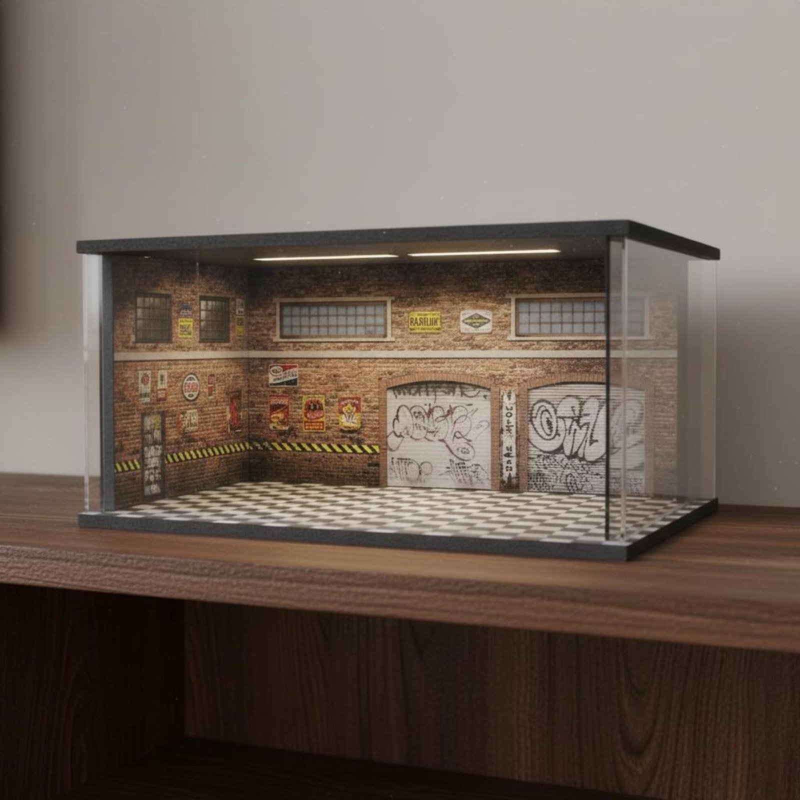조명이 있는 자동차 정비소 모델 조립 키트 1:64 미 - Model Kit Display 리뷰 및 가격