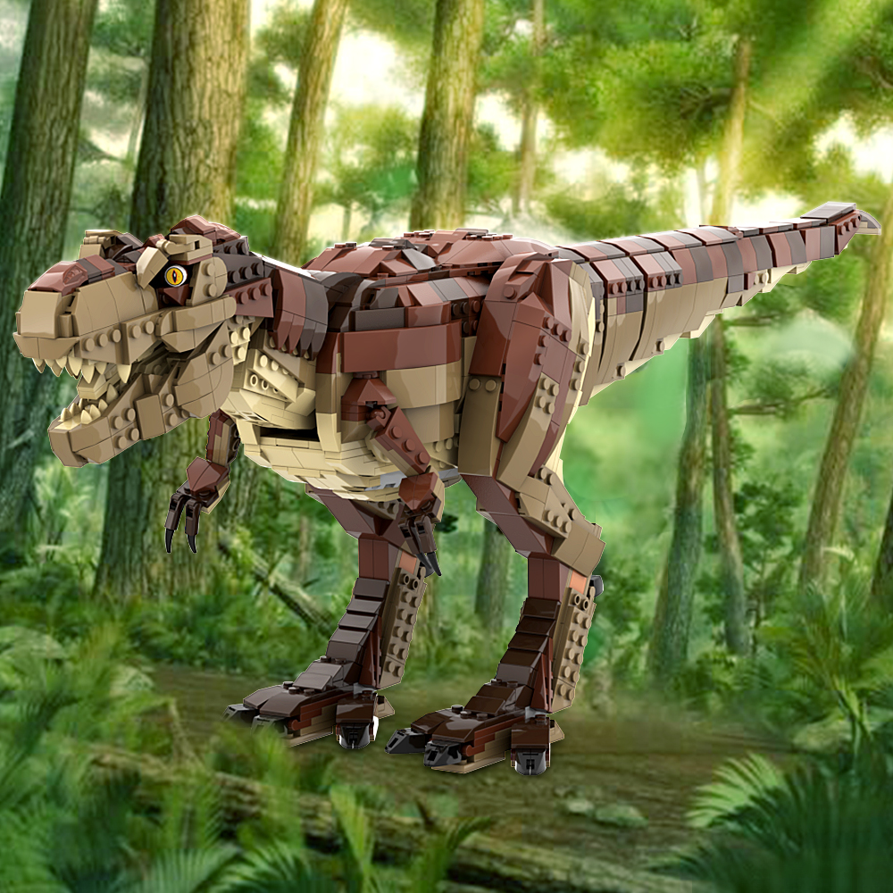 고브릭스 MOC 티렉스 리디자인 공룡 모델 블록 공룡  - Model Kit Dinosaur Bandai 리뷰 및 가격