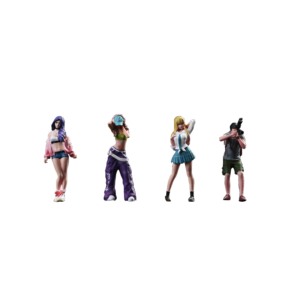 더 많은 아트 1:64 액션 피규어 세트, 스트리트 샷 - Model Kit Display 리뷰 및 가격